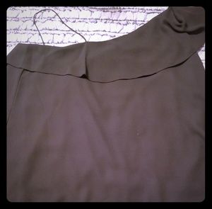 Black one shoulder Halston blouse